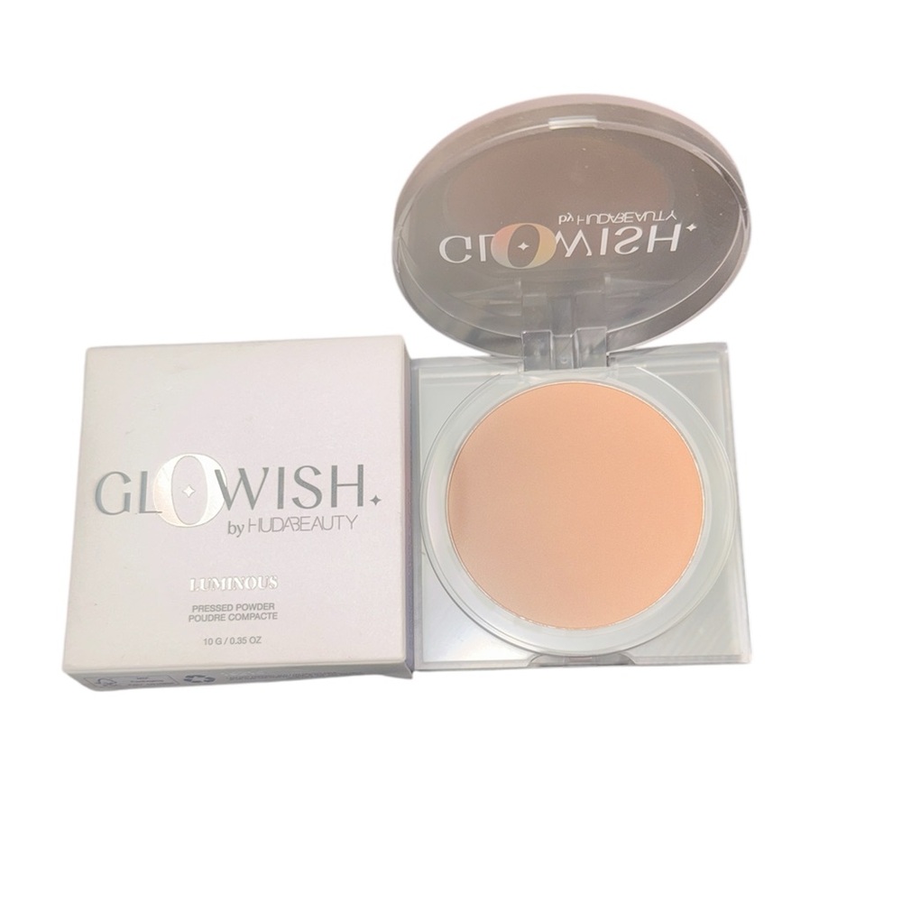 New HUDA BEAUTY GLOWISH Luminous Pressed Powder Shade 10 Deep Tan